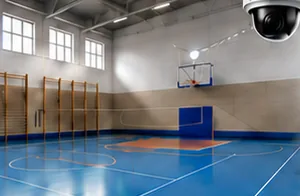 Спортивный зал с камерой